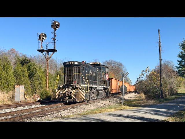 Small Locomotive With Big Train & Some Of The Oldest Rail You Will See On A Main Line, Close Look