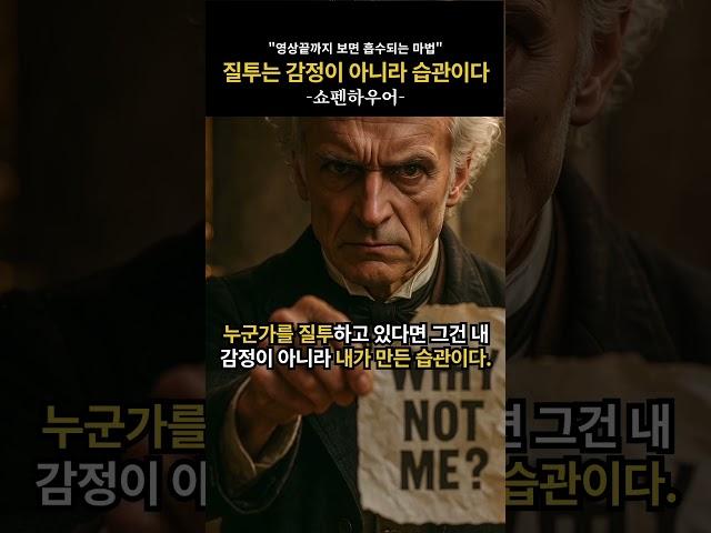 질투는 감정이 아니라 습관이다 #명언 #공감글 #좋은글 #쇼펜하우어 #오디오북
