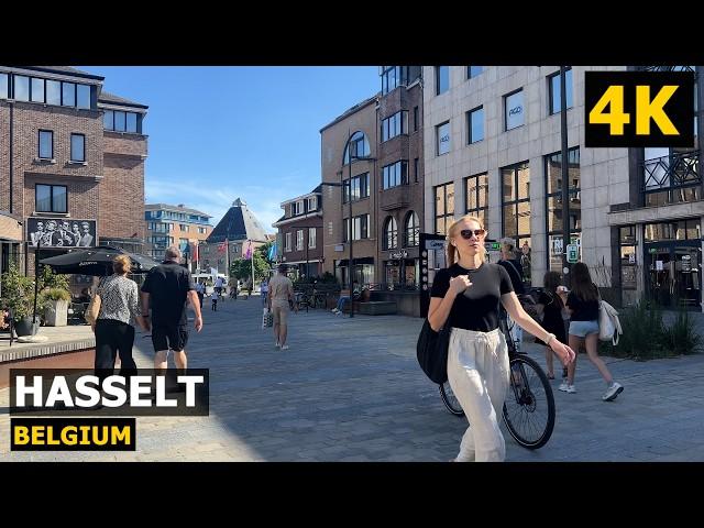 [4k] Summer Walking Tour in Hasselt | Hasselt, Belgium 2024