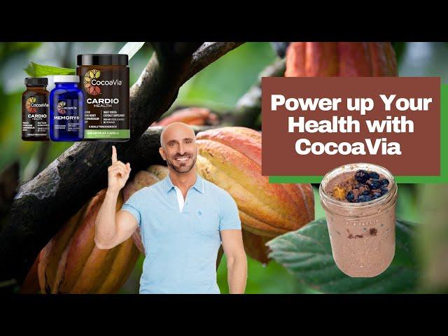 Chocolate Peanut Butter Overnight Oats with CocoaVia Cardio Health Powder