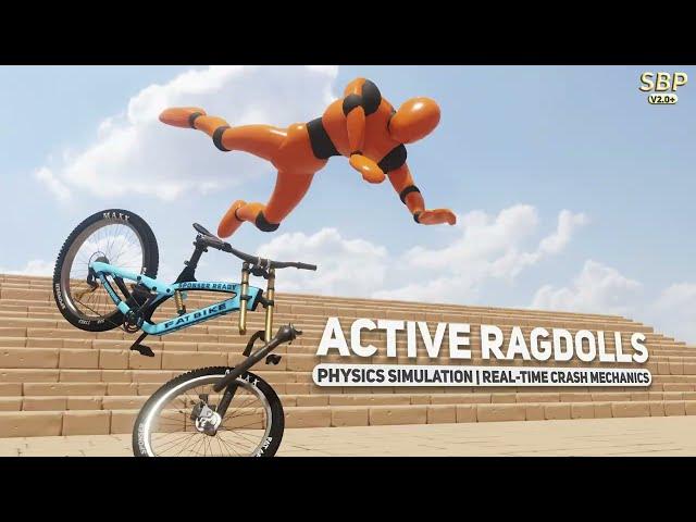 Active Ragdoll Simulation - Simple Bicycle Physics [UNITY]