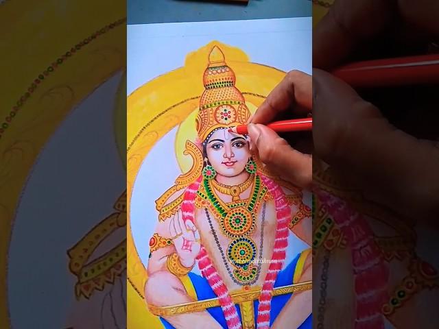 ayyappa drawing part1#ayyappa #ayyappan #shortsfeed #sabarimala #lordayyappa