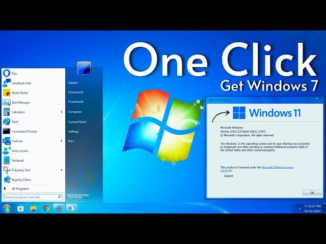 Making Windows 11 Look Like Windows 7 in One Click 