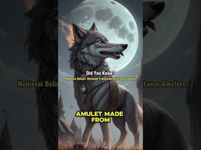 Did You Know? Medieval Beliefs: Werewolf Protection with Lunar Amulets #history #bizarre #shorts