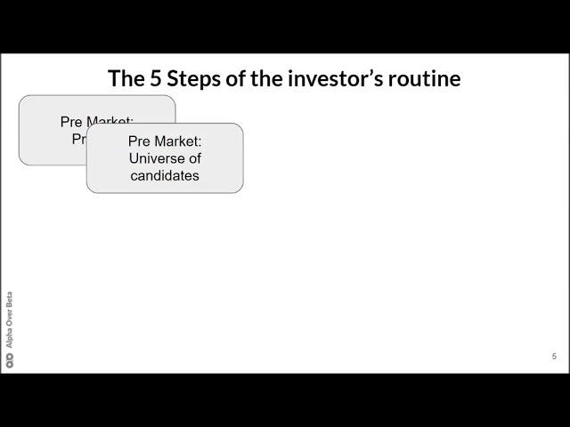 The Daily Investor's Routine