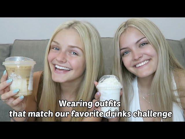 Wearing Outfits that Match Our Favorite Starbucks Drinks Challenge