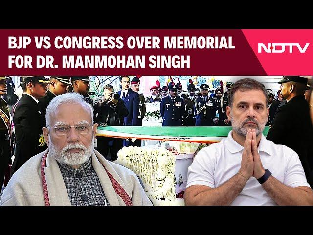 War Of Words Erupts Between BJP And Congress Over Memorial For Dr. Manmohan Singh