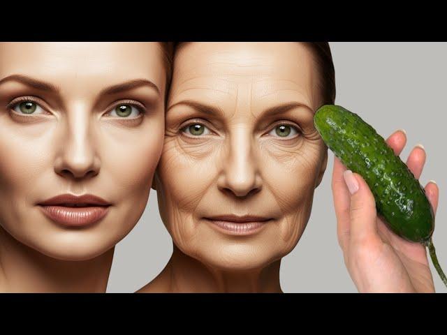 Cucumber Erases all wrinkles on the face! Anti-aging skin care