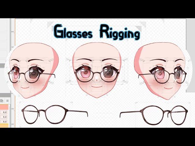 Live2D Glasses rigging breakdown (Live2D Tutorial!)