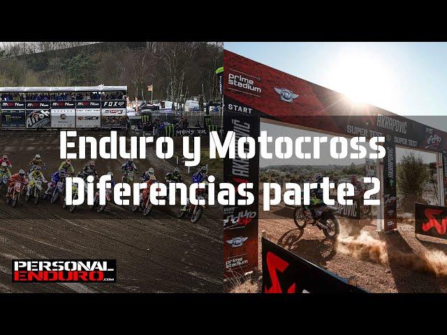 Enduro y Motocross, dos competiciones totalmente diferentes