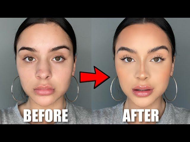 FAKE A NOSE JOB W/ MAKEUP *nose contour routine*