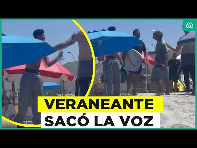 “Estas en mi país”: Sujeto es encarado por consumir droga en playa de Iquique