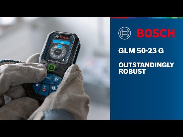 Bosch GLM 50-23 G Laser Measure | Green Laser, Colour Display, IP65 & 360° tilt sensor