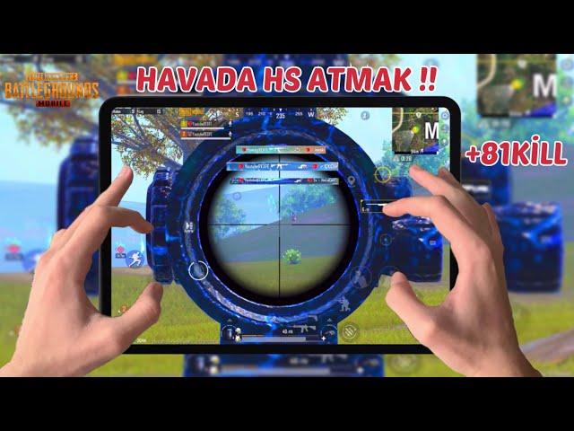 ZIPLARKEN HAVA DA AWM ATTIM !! İPAD PRO HANDCAM ERANGEL 81 KILL GAMEPLAY  PUBG MOBİLE