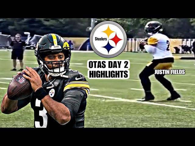 Pittsburgh Steelers OTA’s DAY 2 HIGHLIGHTS: Justin Fields & Russell Wilson *FIRST LOOK* QB Drills 
