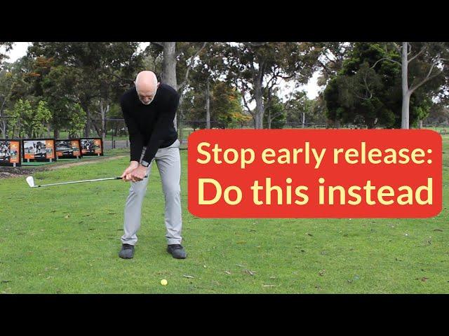 Golf swing drills to stop early release