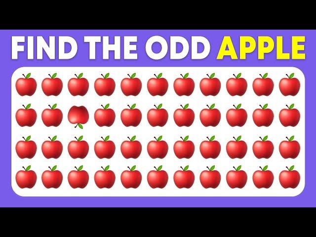 Find The Odd Emoji Out - Fruit Edition!   Spot The Difference Emoji Quiz | Easy, Medium, Hard