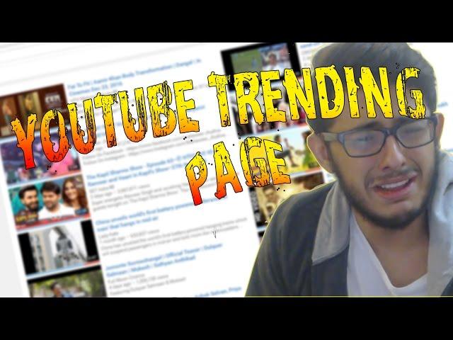 YOUTUBE TRENDING PAGE