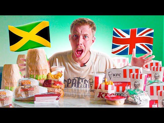 UK VS JAMAICA FOOD CHALLENGE!