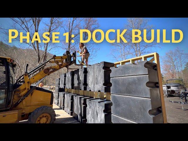 FLOATING CABIN CONSTRUCTION BEGINS  (new homebuilt floating tiny house build!)
