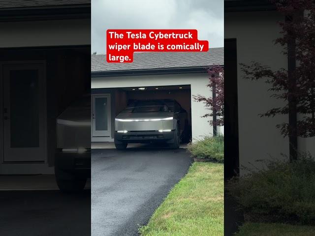 The Tesla Cybertruck wiper blade is LARGE