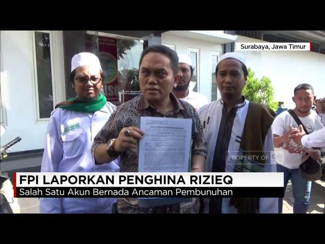 FPI Laporkan Penghina Rizieq Shihab