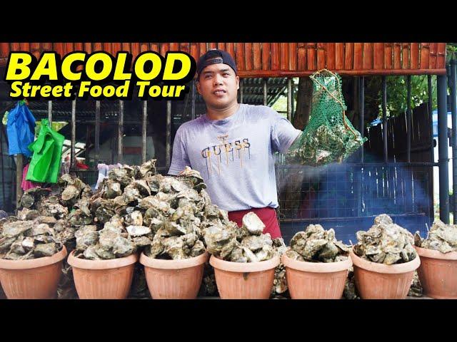 Huge Oysters, Putok Batok Cansi and Underrated Inasal! BACOLOD Street Food Tour!