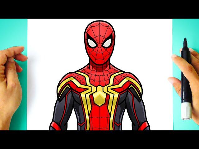 How to DRAW SPIDER MAN No Way Home  new suit 