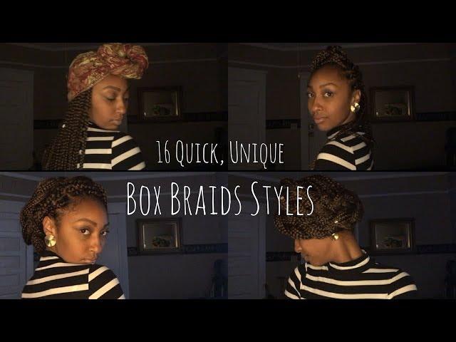 Quick, Easy 'Not Your Average' Box Braids Hairstyles in Under 5 Minutes!!