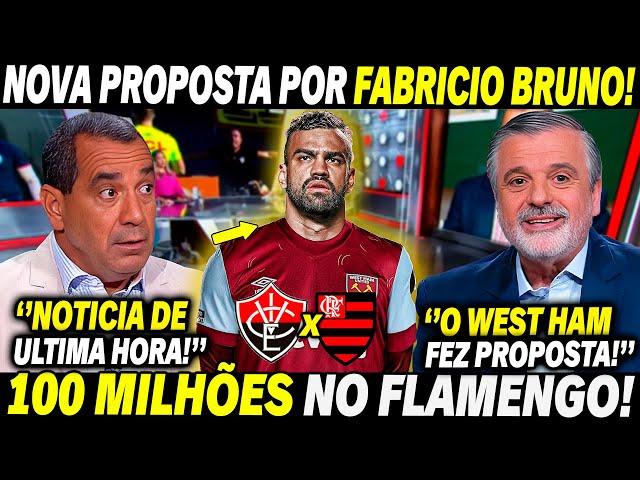  PARA TUDO! ''O FLAMENGO VAI FATURAR 100 MILHÕES PELO FABRICIO BRUNO!'' NOVA PROPOSTA DA INGLATERRA