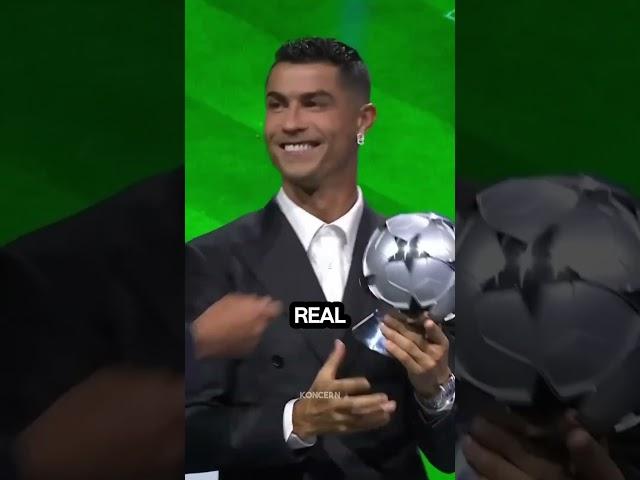 Cristiano Ronaldo finally received the award for all-time top scorer  #football #soccer