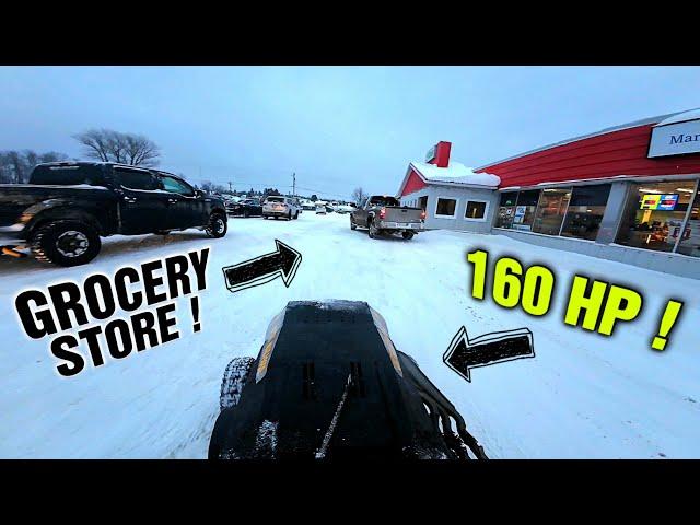 Drifting a RACE MOWER in TOWN