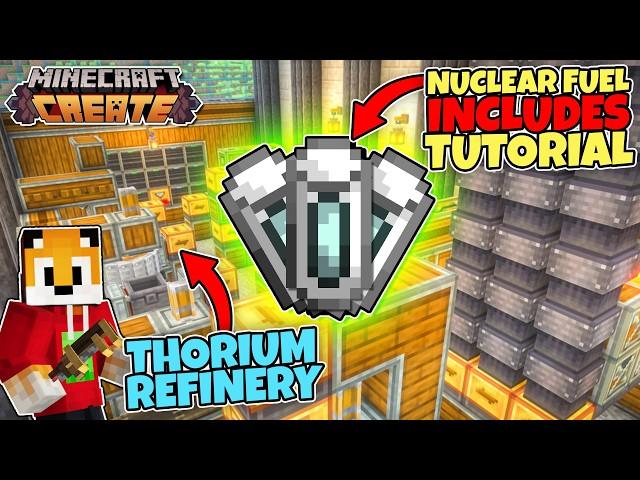 I built a NUCLEAR FUEL FACTORY in Minecraft Create Mod