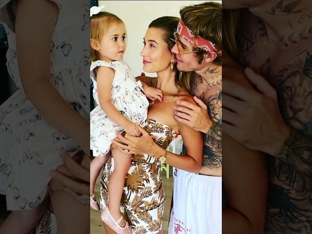 justin bieber with hailey baldwin and daughter  #celebrities#celebrity #shorts #justinbieber