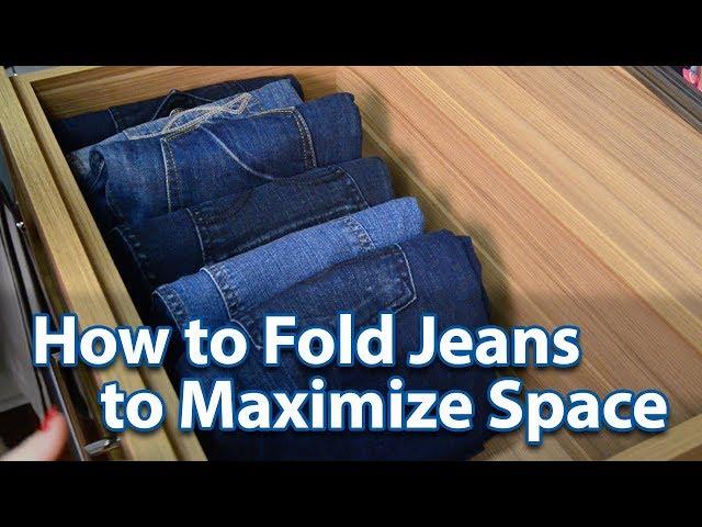 How to Fold Jeans to Maximize Space