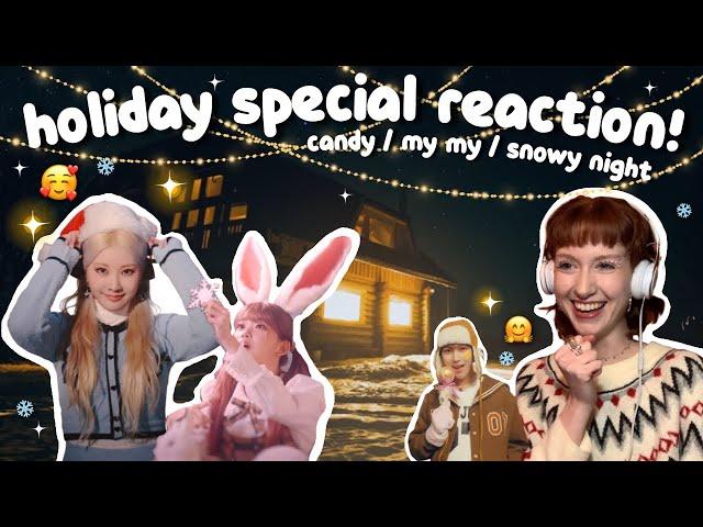 happy holidays! | nct dream, purple kiss & billlie holiday reaction