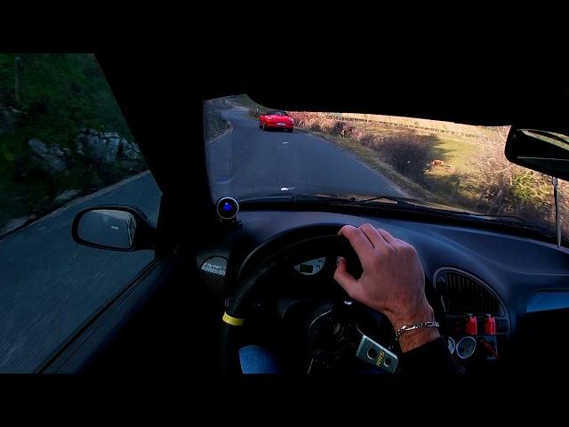 Saxo VTS 1.6 8v || Cruise/Hard Attack Driving Chasing Porsche || EPIC POV