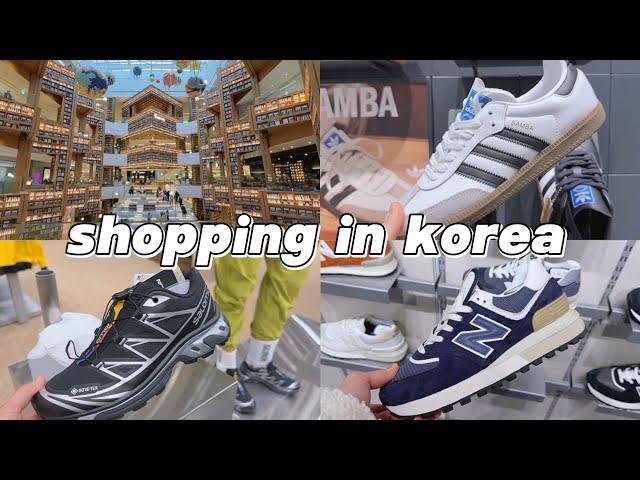 shopping in korea vlog  shoes haul at Starfield mall  nike, adidas, salomon, new balance