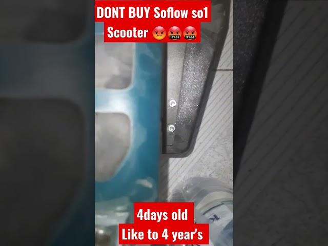 Soflow so1 Scooter, Don't buy this Don't west your money