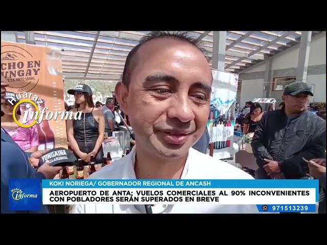 Aeropuerto de Anta, Vuelos comerciales al 90% inconvenientes con Pobladores serán superados en breve