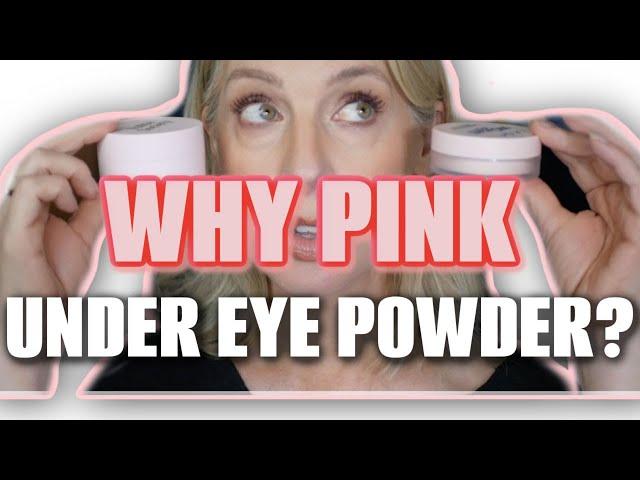 WHY PINK UNDER EYE POWDER? tips and tricks Over 50 ️