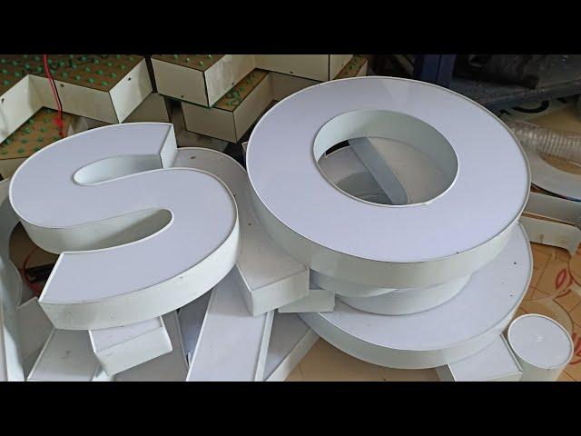 S And O In F Groove Profiles How To Make 3D Channel #letters  In Aluminum Profiles By Hand