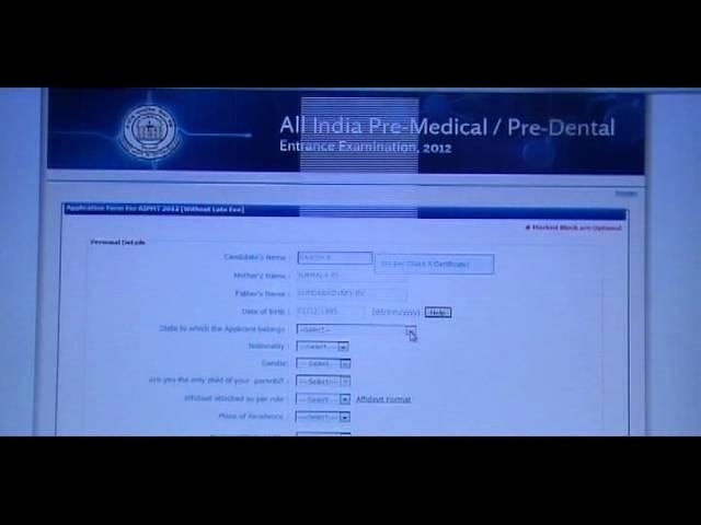 AIPMT 2012 All India Pre-Medical Pre-Dental Test Part I