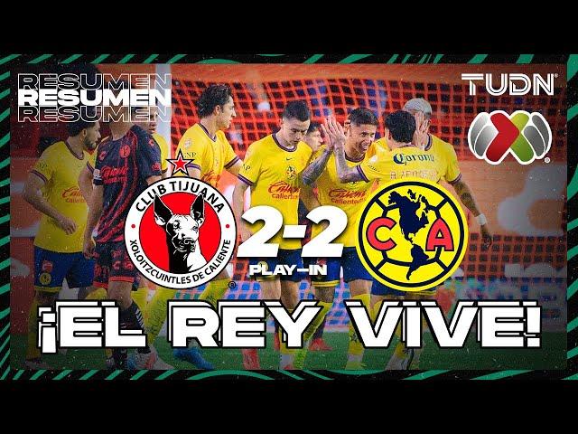 HIGHLIGHTS  | Tijuana 2 (2)-(3) 2 América | Liga Mx -AP2024 - PLAY-IN | TUDN