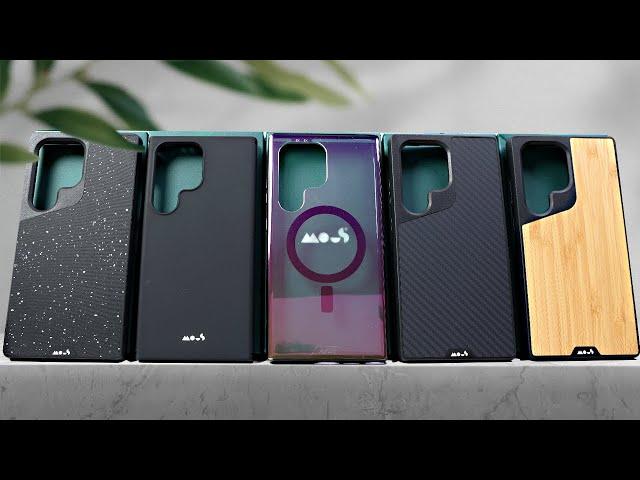 Mous case line-up - Samsung S24 Ultra (Ultra Thin, Limitless 5.0 & Clarity 2.0)