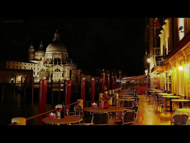 Romantic Dinner at Restaurant in Venice - Italian Restaurant Ambience with Jazz Music, Saxophone
