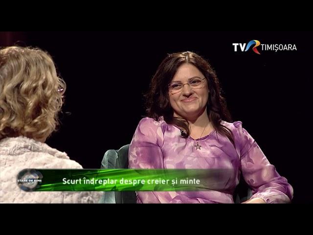 Niculina Gheorghiţă: Scurt îndreptar despre creier şi minte #StareDeBine @TVRTM