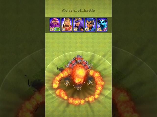 Rocket Artillery  All Hero's  #coc #clashofclans #clashofbattle