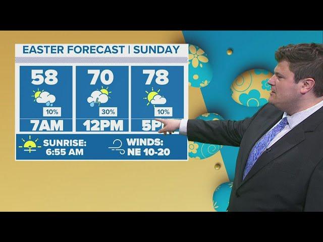 DFW weather: Rain chances in the forecast for Easter Sunday