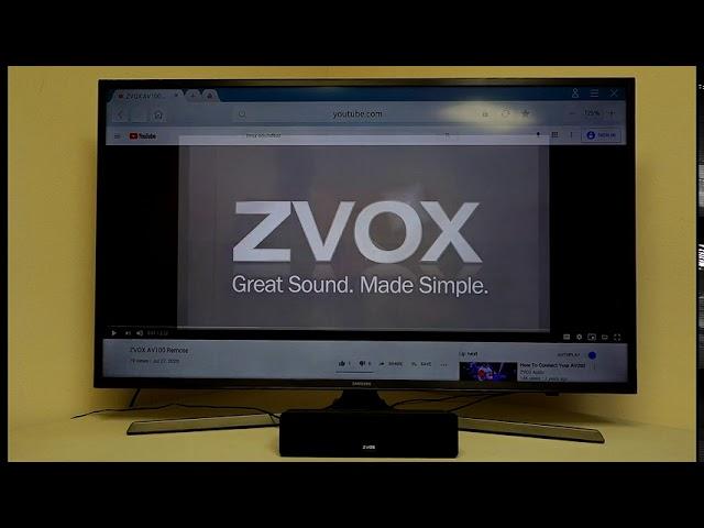 AV100 Optical Connection and Settings